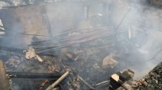 Под Харьковом всю ночь ликвидировали пожар в частном доме (фото)