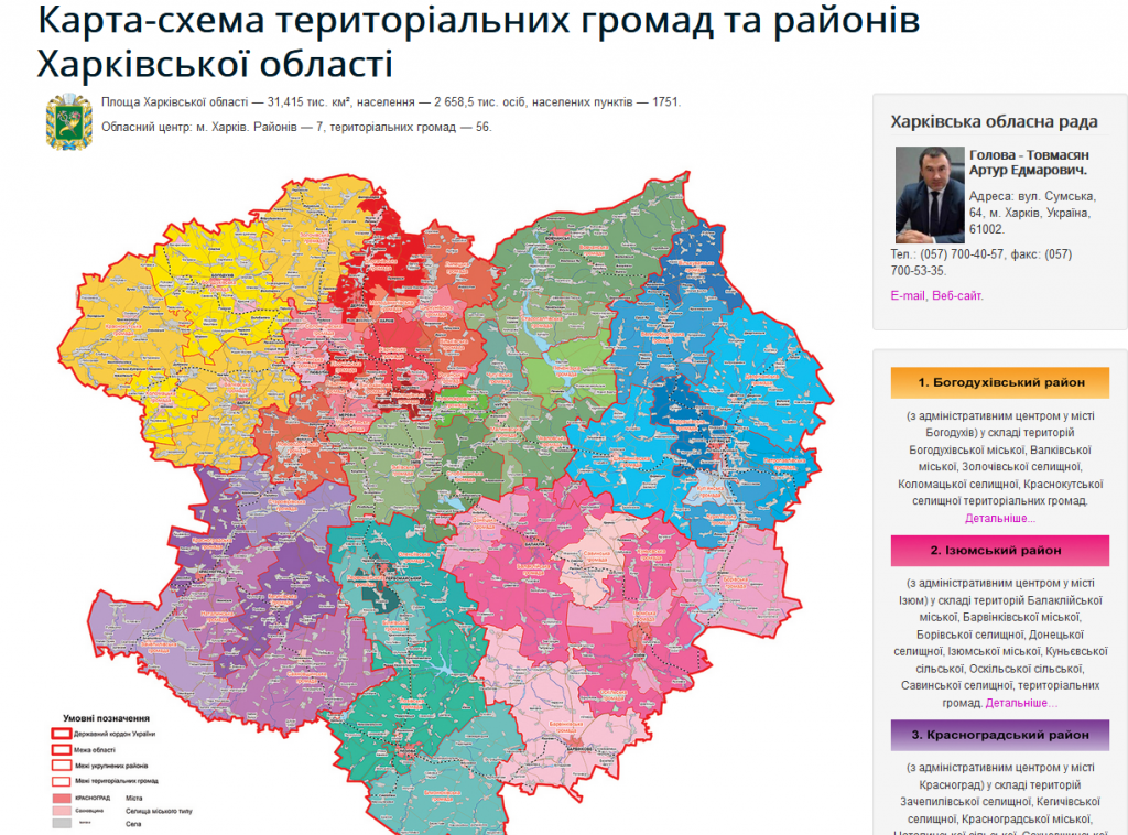 На Харьковщине представят карту доступности административных услуг в области