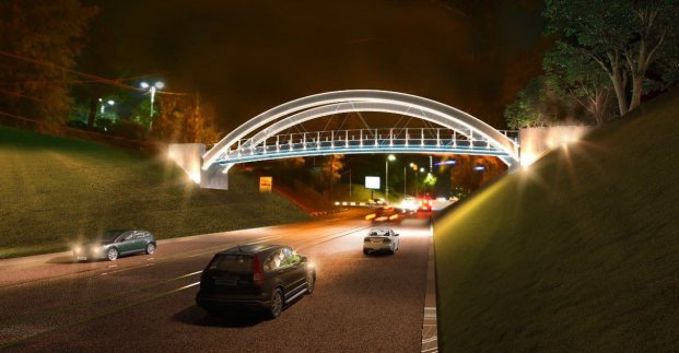 В центре Харькова реконструируют пешеходный мост