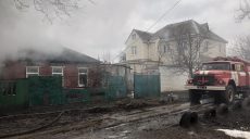 В Харькове горел большой частный дом (фото)