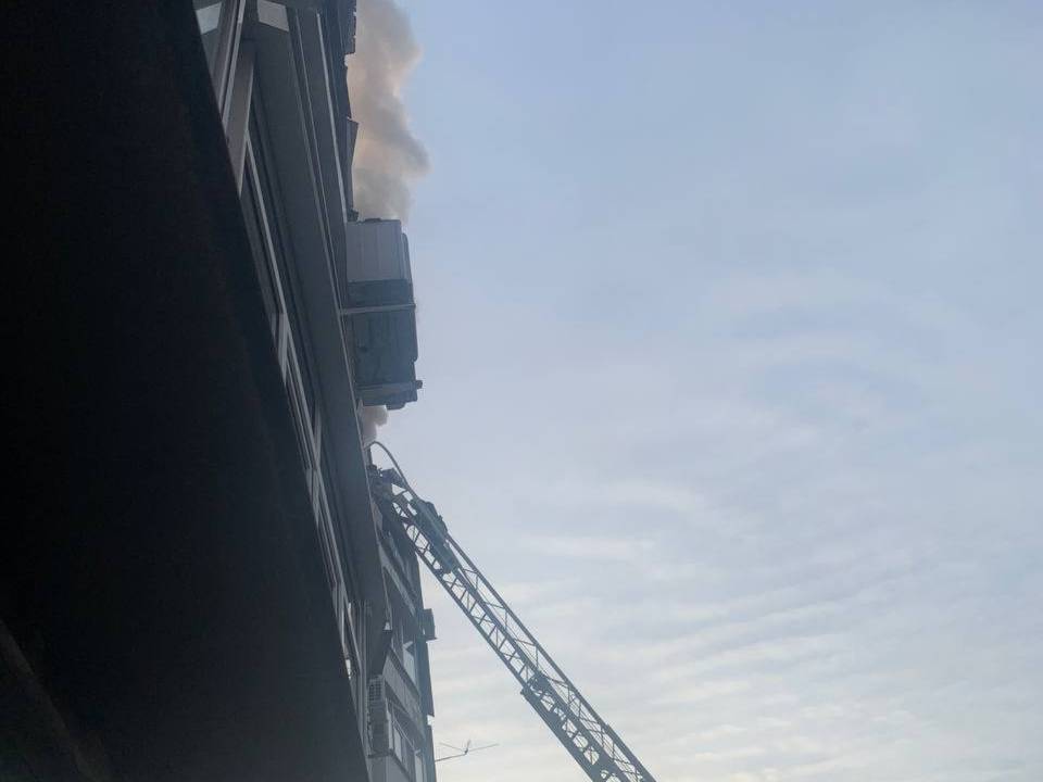 В Харькове горела 12-этажка (фото)