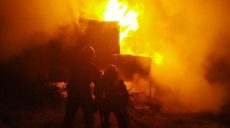 Под Харьковом сгорела дача (фото)