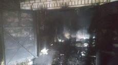 На Харьковщине сгорели гараж и автомобиль