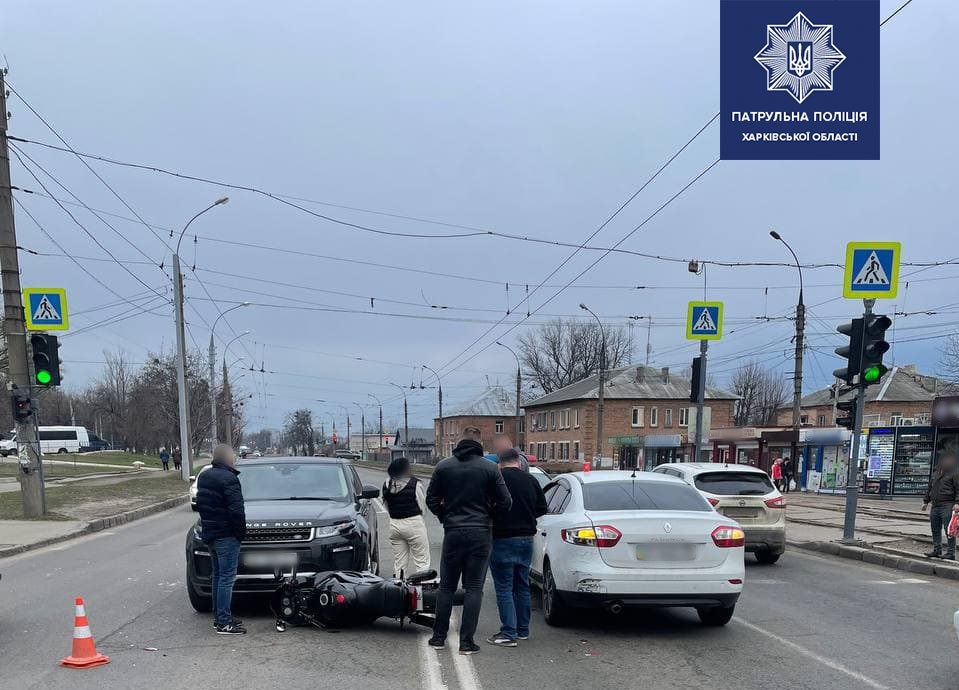 В Харькове сбит мотоциклист (фото)