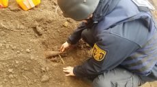 В садовом товариществе на Харьковщине нашли мину времен Второй мировой войны (фото)