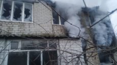 На Харьковщине произошел пожар в двухэтажном жилом доме (фото)