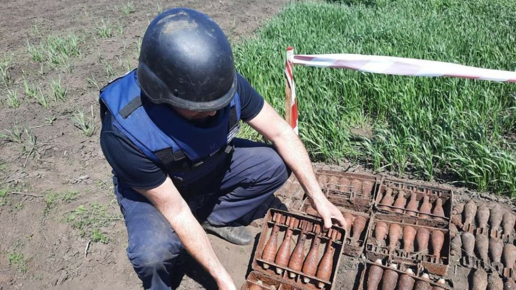 Житель Харьковщины обнаружил на своем огороде целый арсенал (фото)