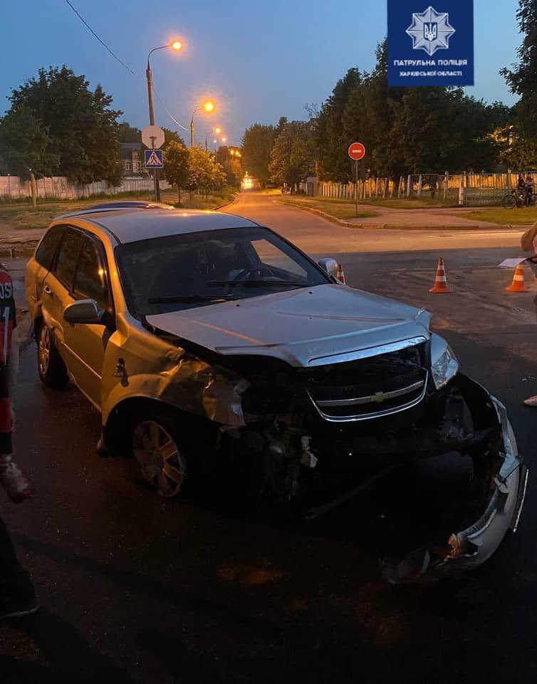 В Харькове Chevrolet столкнулся с Daewoo