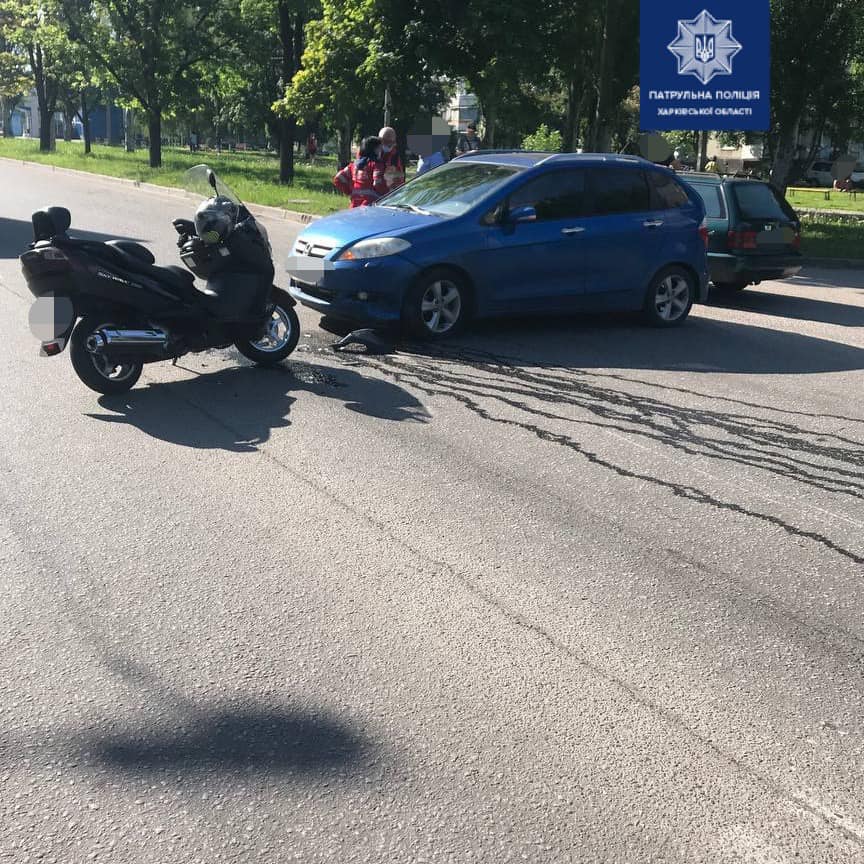 В Харькове сбили мотоциклиста (фото)