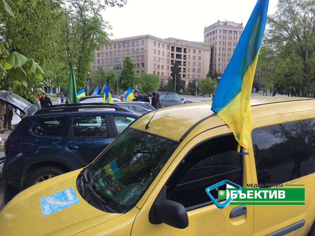 В Харькове ветераны АТО/ООС организовали автопробег (фото, видео)
