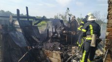 Харьковские спасатели погасили пожар на частном подворье (фото)