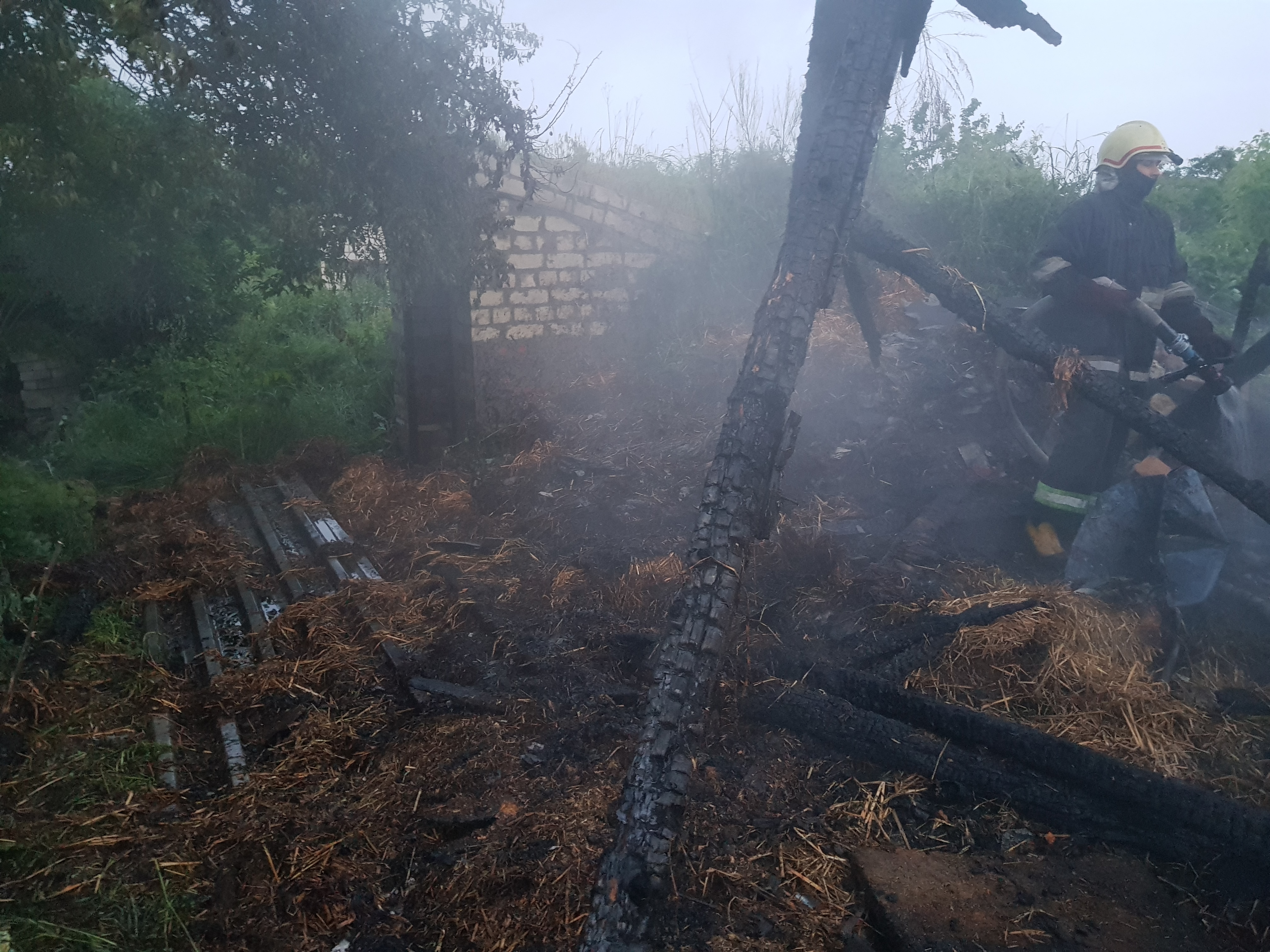 Харьковские спасатели ликвидировали пожар в частном домовладении (фото)