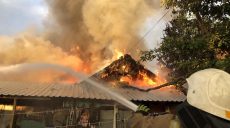 Харьковские спасатели потушили масштабный пожар в частном домовладении (фото)