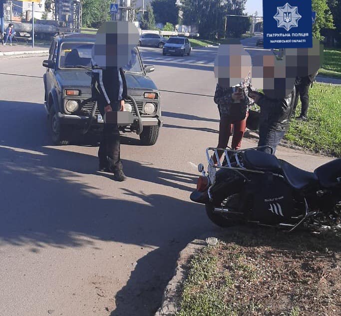 В Харькове сбит мотоциклист (фото)