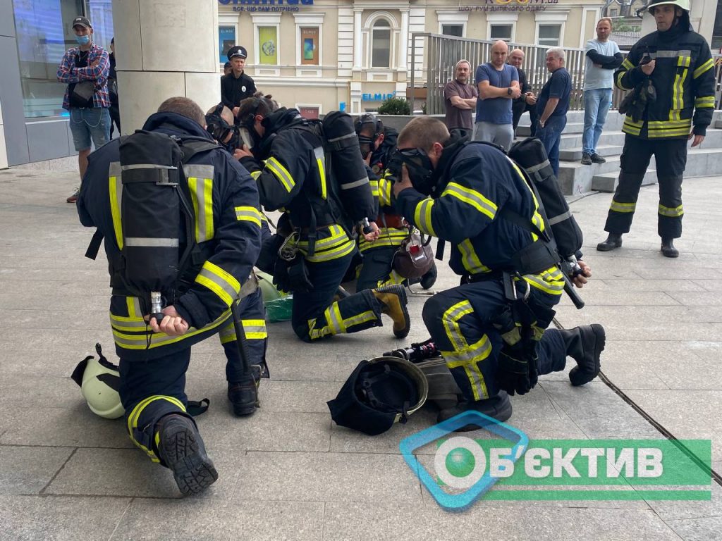 Учения спасателей в Харькове