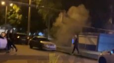 Появилось видео конфликта и взрыва на пр. Гагарина в Харькове (видео 18+)