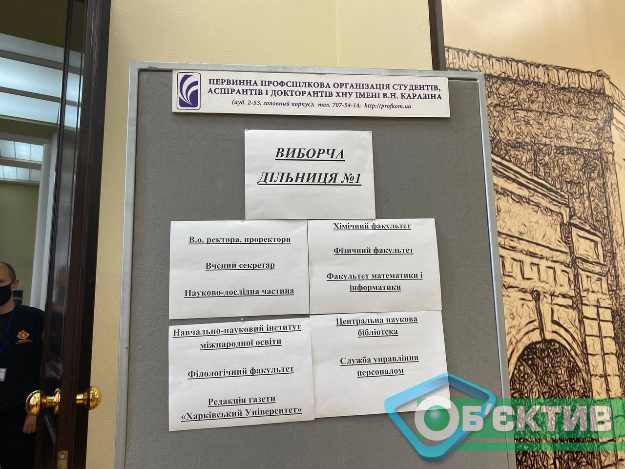 За нового ректора ХНУ им. Каразина голосуют на шести избирательных участках