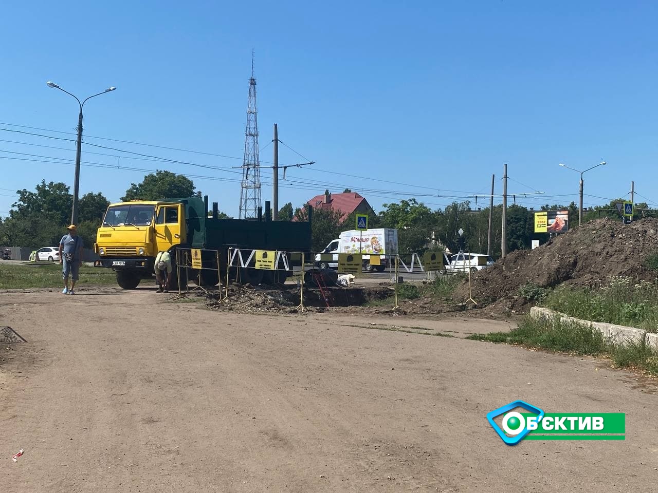 Ремонт тепловых сетей в Московском районе Харькове выполнен на половину 