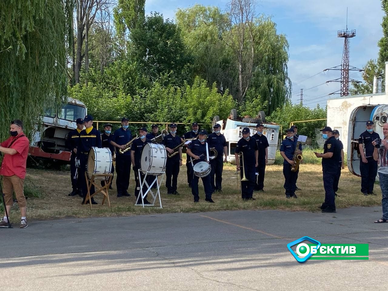 Харьковские курсанты-спасатели готовятся к параду ко Дню Независимости