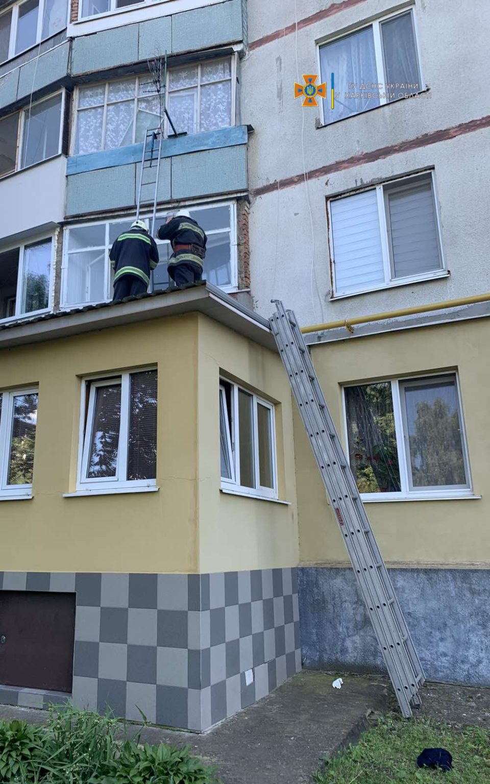 Харьковские спасатели помогли медикам попасть в квартиру к парализованной женщине (фото)