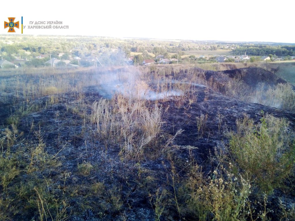 В Богодуховском районе сгорело 4,5 га стерни