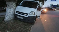 В Харькове автомобиль снялся с ручника и врезался в дерево (фото)