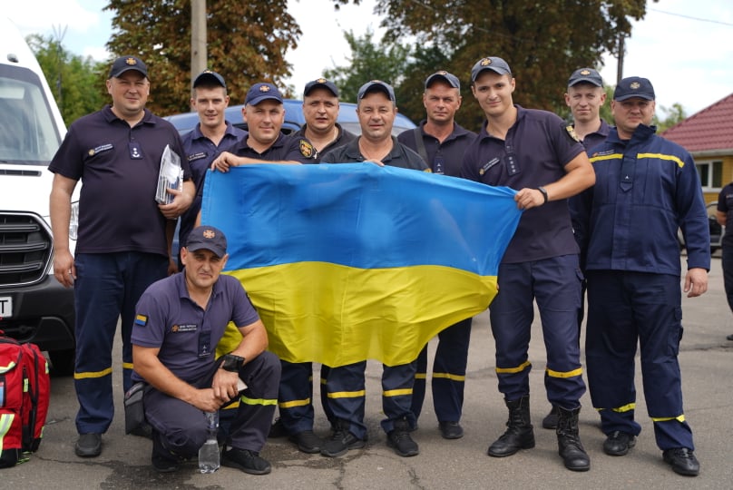 Пожарные из Украины тушат огонь в Греции
