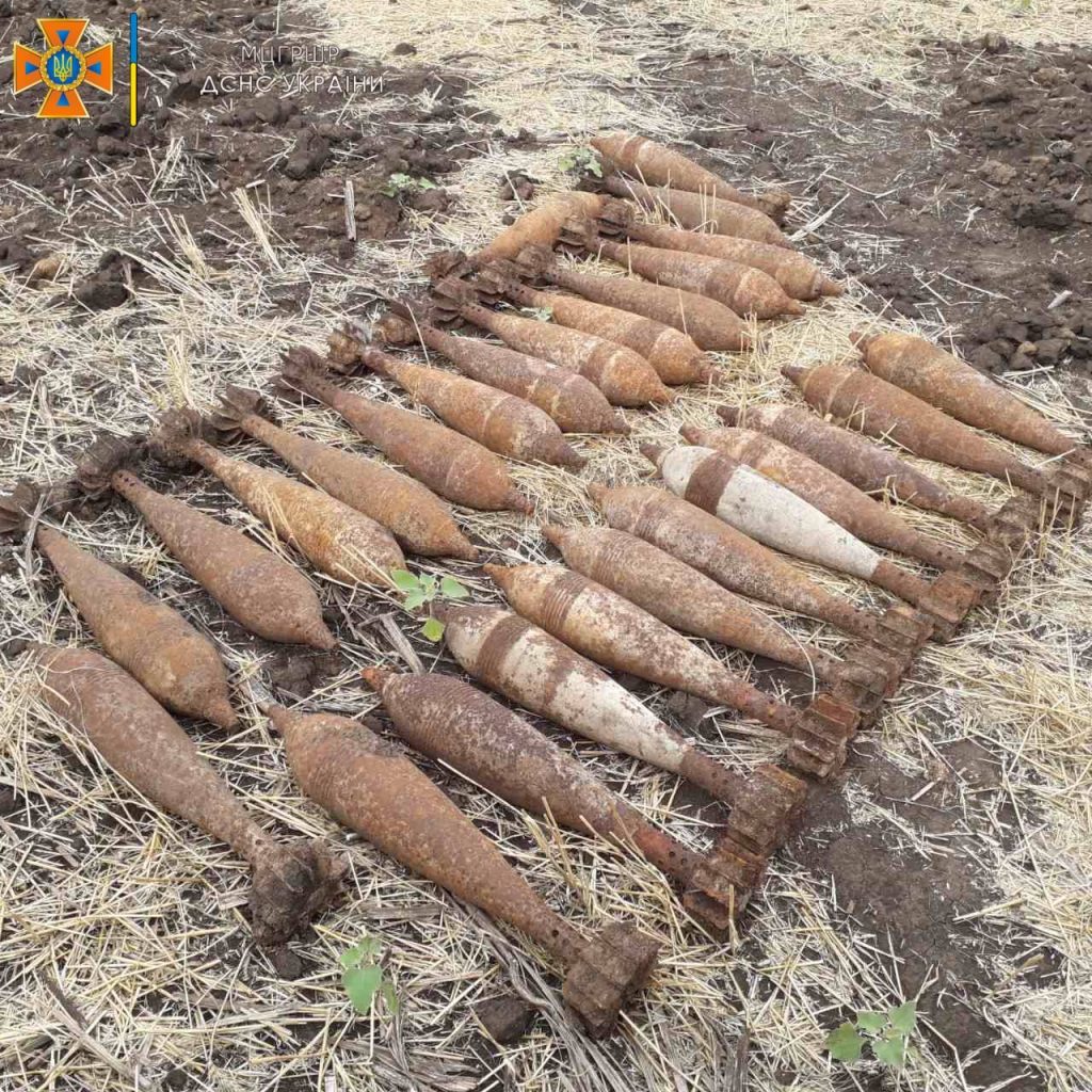 В Харьковской области на берегу реки нашли 26 боеприпасов (фото)