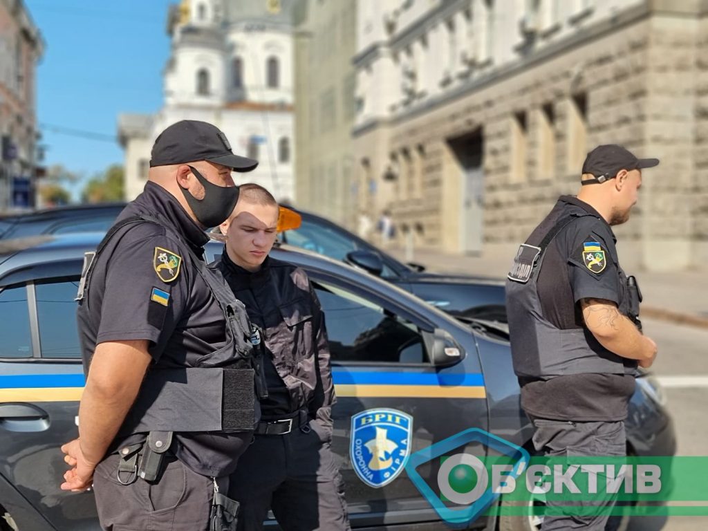 Полиция возле Харьковской мэрии
