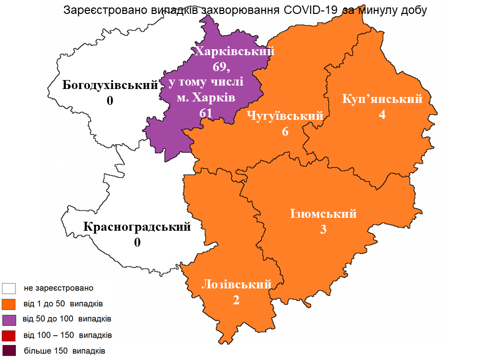 Оперативная информация о коронавирусе в Харьковской области 24 августа