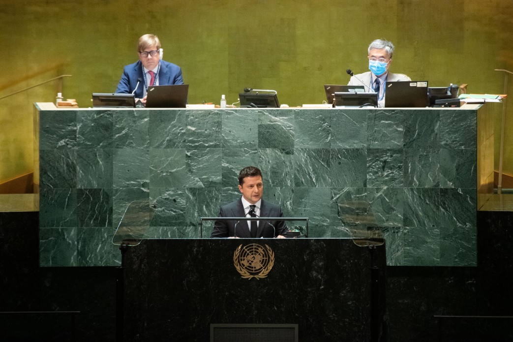 Зеленский призвал ООН поддержать Украину в Крыму и на Донбассе