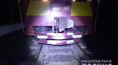 Неизвестный, сбитый тепловозом, сидел на рельсах — полиция (фото)