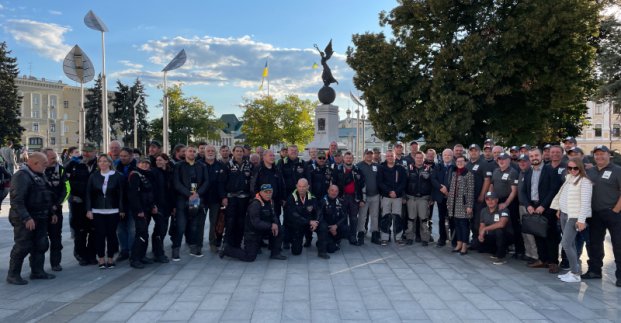 Участники ХХІ Международного Катынского мотопробега сделали остановку в Харькове