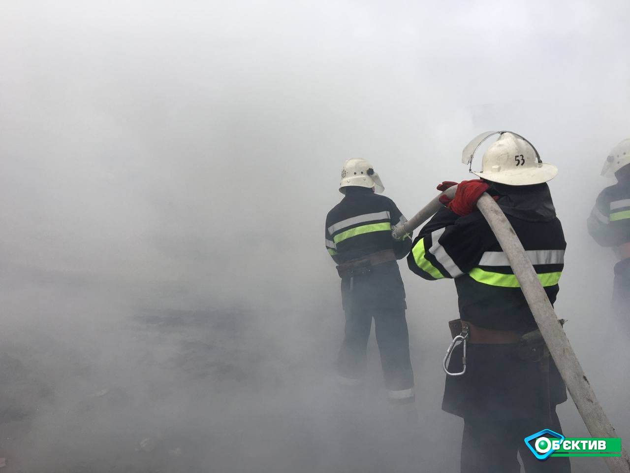 На полигоне ТБО в Дергачах спасатели отрабатывали ликвидацию возможного пожара