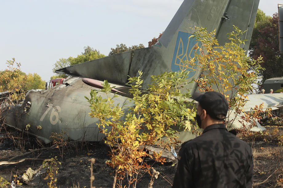 На месте падения самолета Ан-26 в Харьковской области проведут траурные мероприятия 
