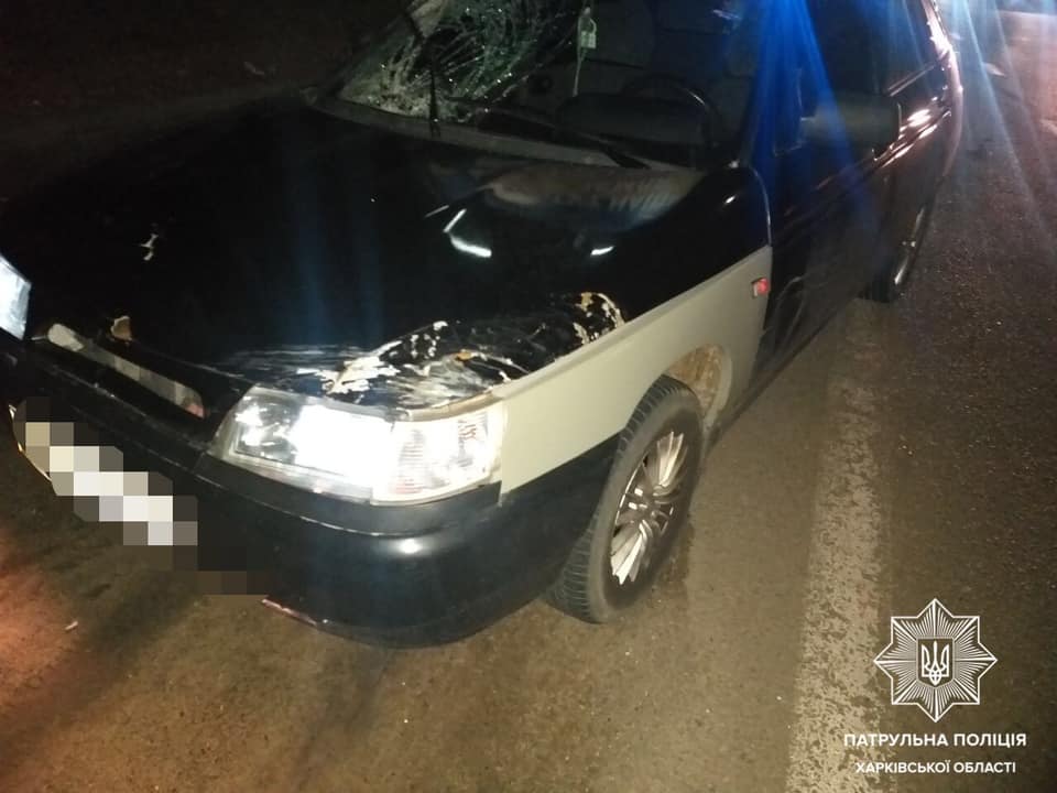 Пешехода, сбитого на Полтавском шоссе, отправили в больницу (фото)