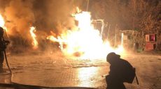 Пожар на АЗС под Харьковом: водитель фуры задел газозаправочный модуль