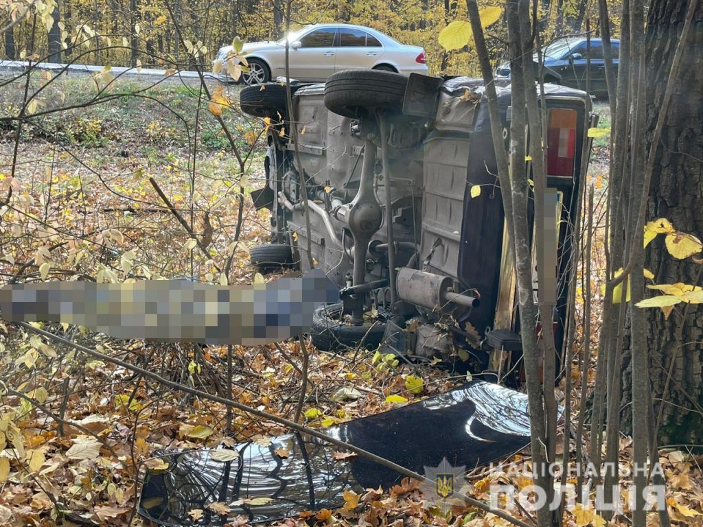 Смертельное ДТП в Харьковской области: автомобиль вылетел в кювет и перевернулся (фото)