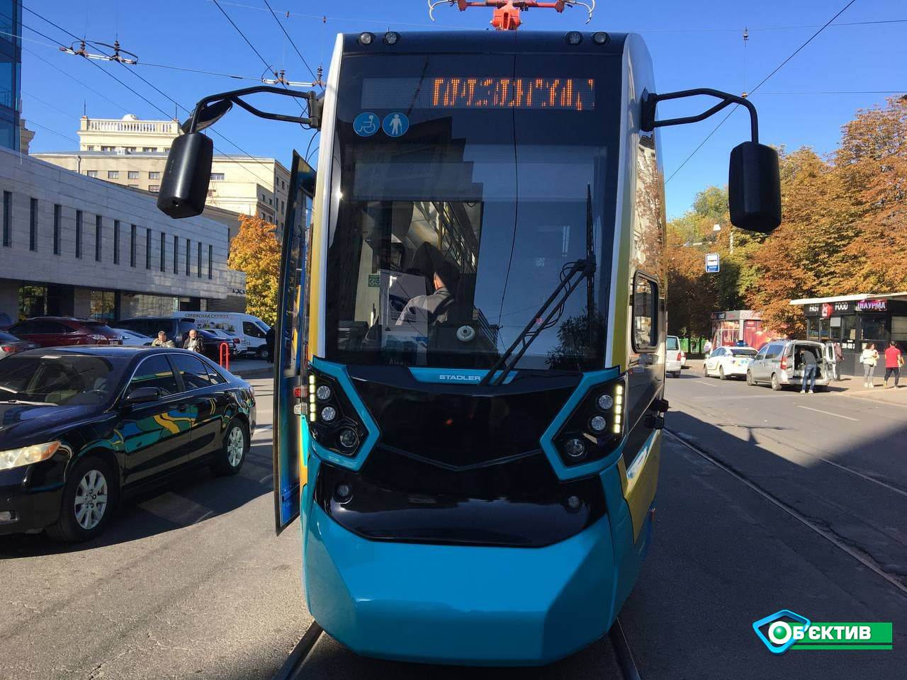 По центру Харькова проехал новый трамвай (фоторепортаж)