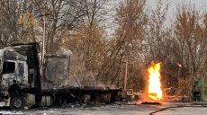 На АЗС в Харькове продолжает гореть газоконденсат