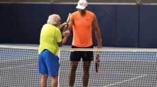Самый пожилой теннисист Планеты из Харькова сыграл с третьей ракеткой мира Рафаэлем Надалем