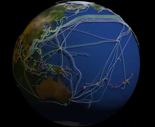 1,13 млн метров вокруг Земли: ученые сделали карту кабелей, за счет которых работает интернет (, фото видео)