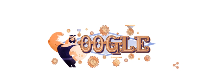 Google посвятил свой дудл великому украинскому спортсмену — Ивану Поддубному