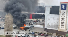В Харькове горела шашлычная (видео)