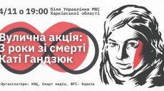 В Харькове пройдет акция памяти Кати Гандзюк
