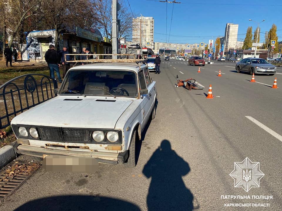 В Харькове сбили велосипедиста