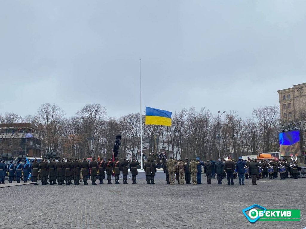 На площади Свободы – репетиция военного марша (фото, видео)