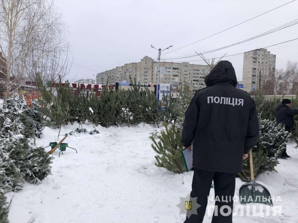 В Харькове полиция проверяет елочные базары (фото)