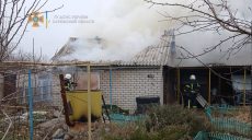 На Харьковщине произошел пожар в частном домовладении (фото)