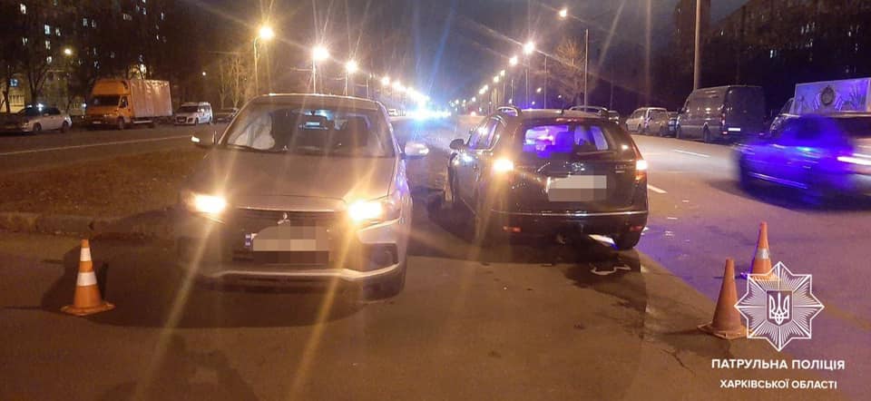 В Харькове столкнулись Mitsubishi и Hyundai (фото)